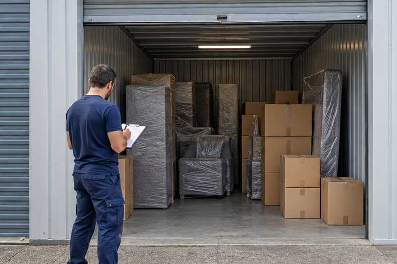 Box de stockage à la porte relevée
