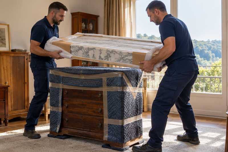 Commode au dessus de marbre déposé
