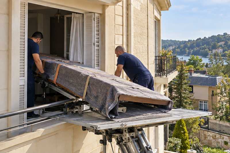 Table de ferme en chêne sortie par la baie vitrée